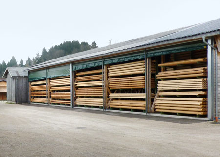 Holzdachrinnenlager